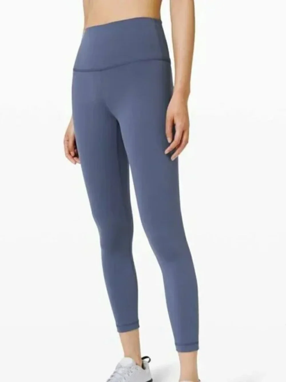 Lululemon Wunder Train HR Tight 25” color:Steel Blue SZ: 10